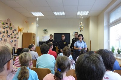 Policisté navštívili Centrum 2018