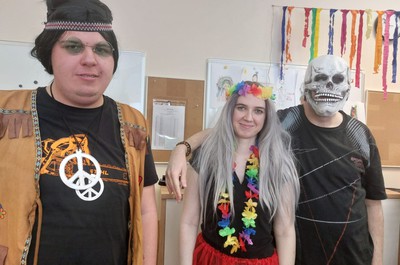 Oslava masopustního svátku v maskách