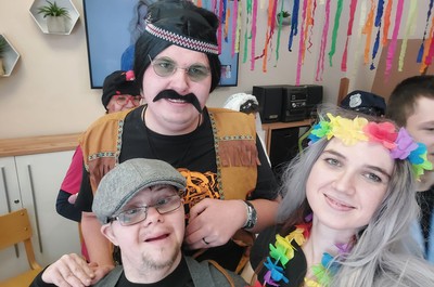 Oslava masopustního svátku v maskách