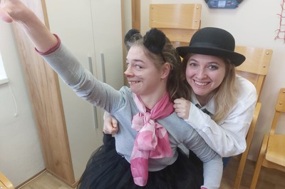 Oslava masopustního svátku v maskách