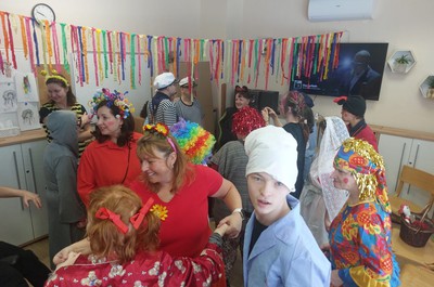 Oslava masopustního svátku v maskách