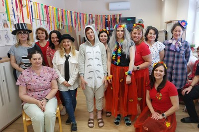 Oslava masopustního svátku v maskách